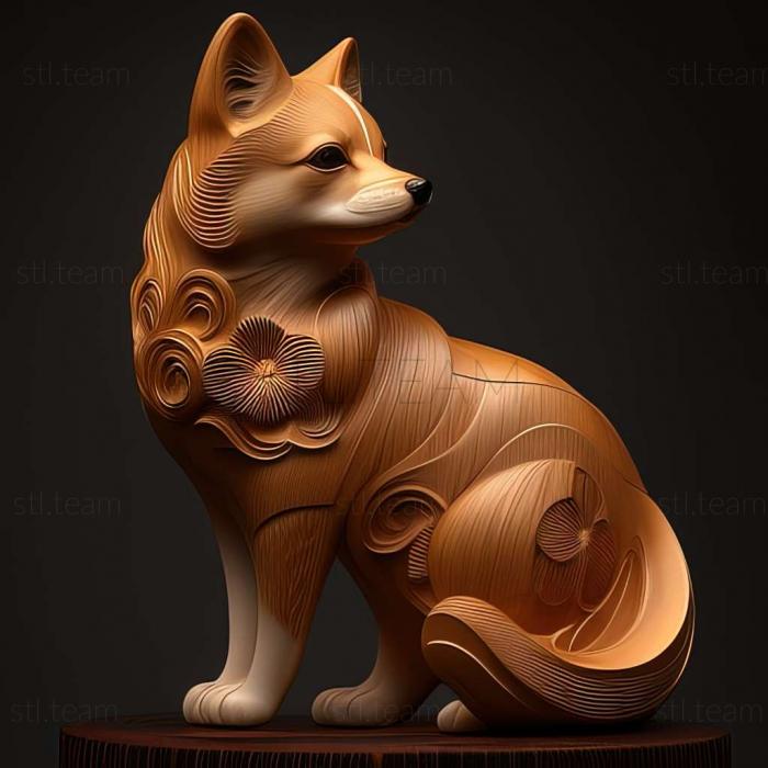 3D model Japanese hin dog (STL)